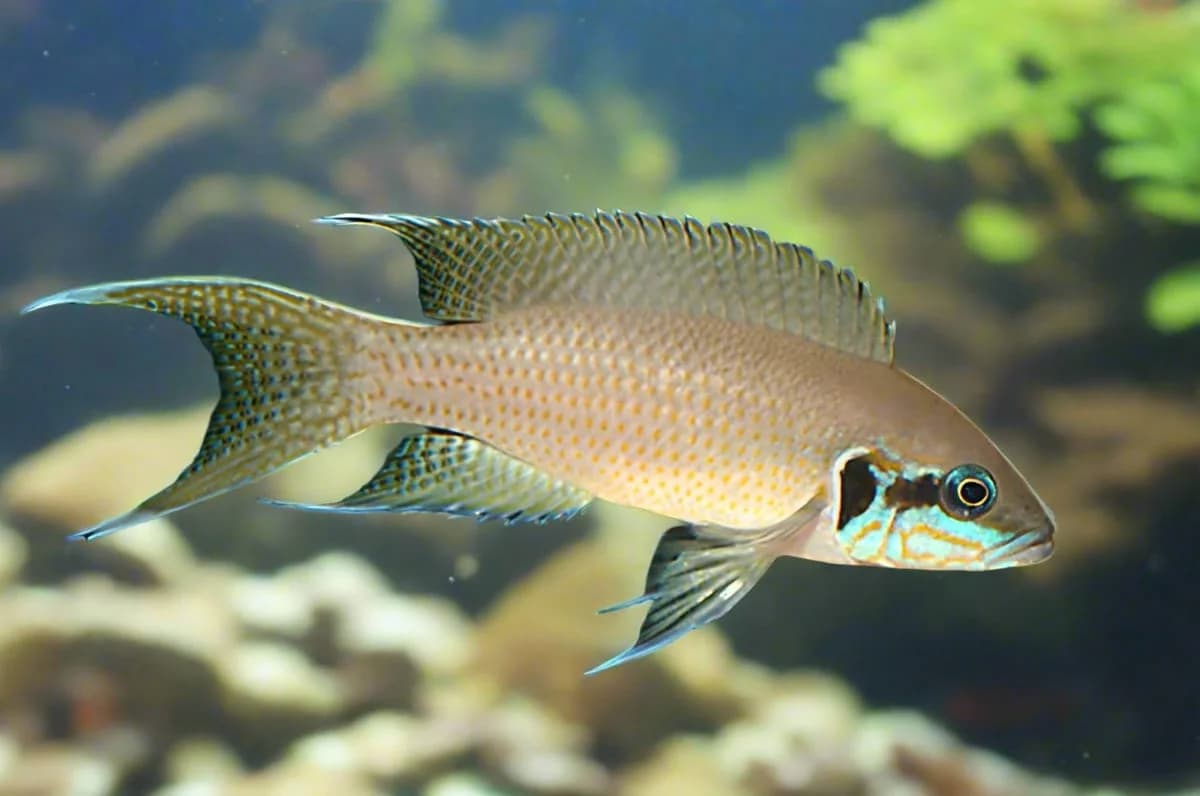 Brichardi Cichlid, a community leaning 4 inch aquarium species for 30+ gallon tanks