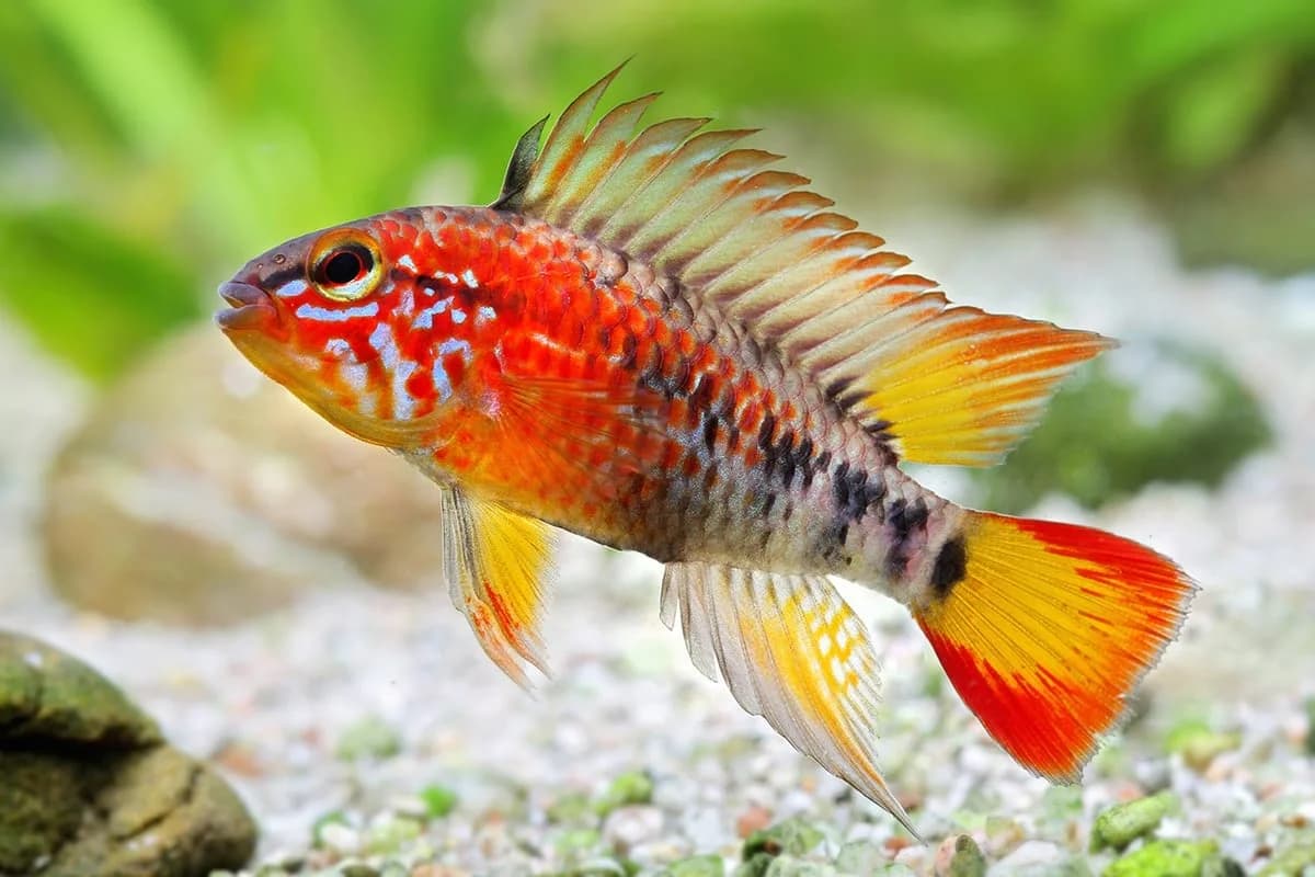 Macmaster's Apistogramma, a flashy 3 inch aquarium species for 20+ gallon tanks
